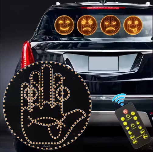 Luz LED señal de mano para auto con control remoto - Imagen 2