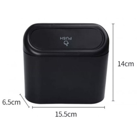 Tacho de basura para vehículo con tapa push - Imagen 5