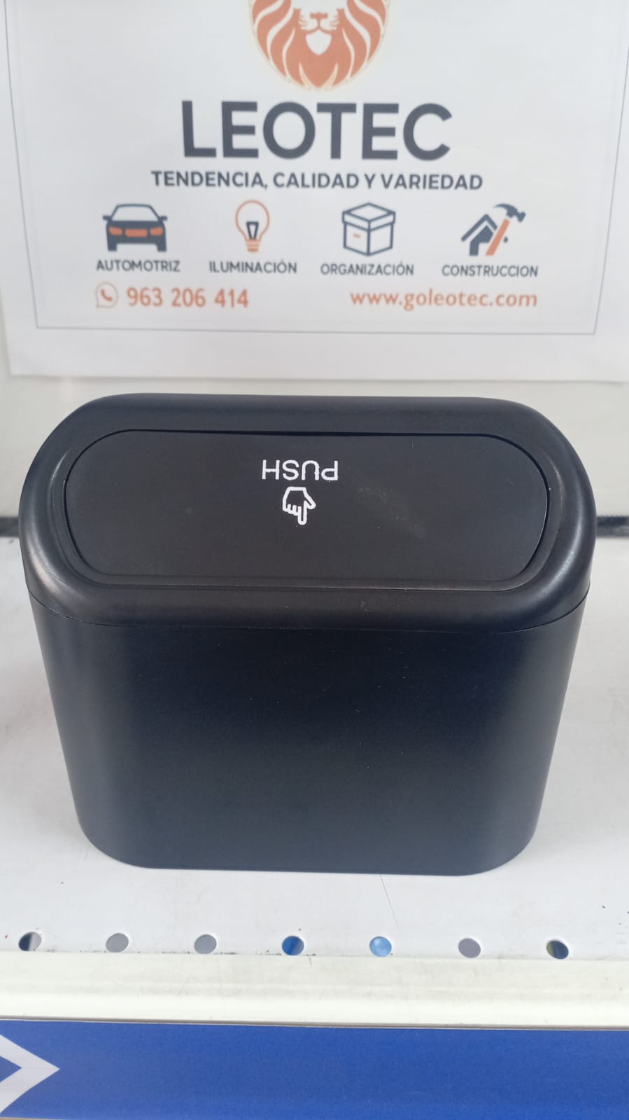 Tacho de basura para vehículo con tapa push - Imagen 7